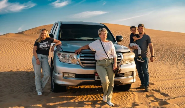 Desert safari dune bashing